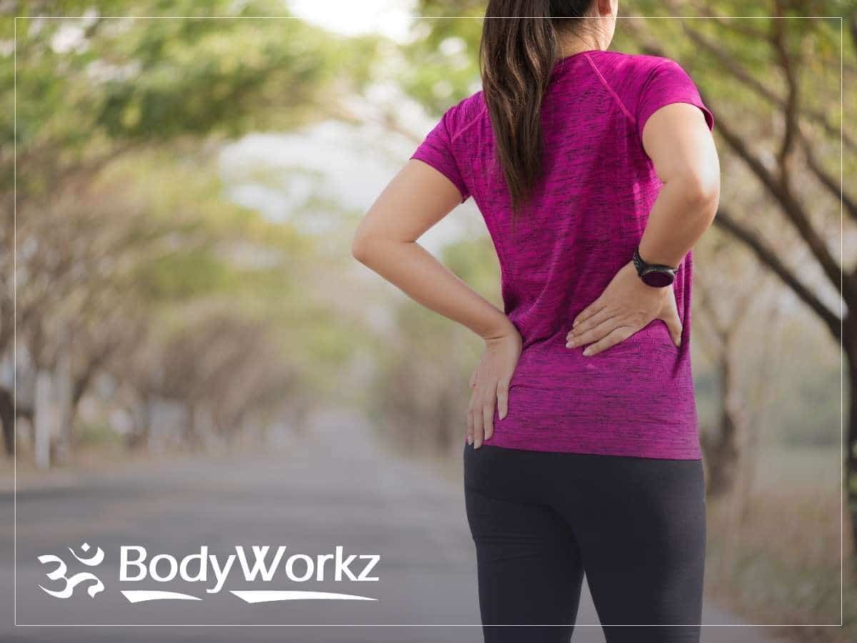 A runner suffering hip pain in Arizona